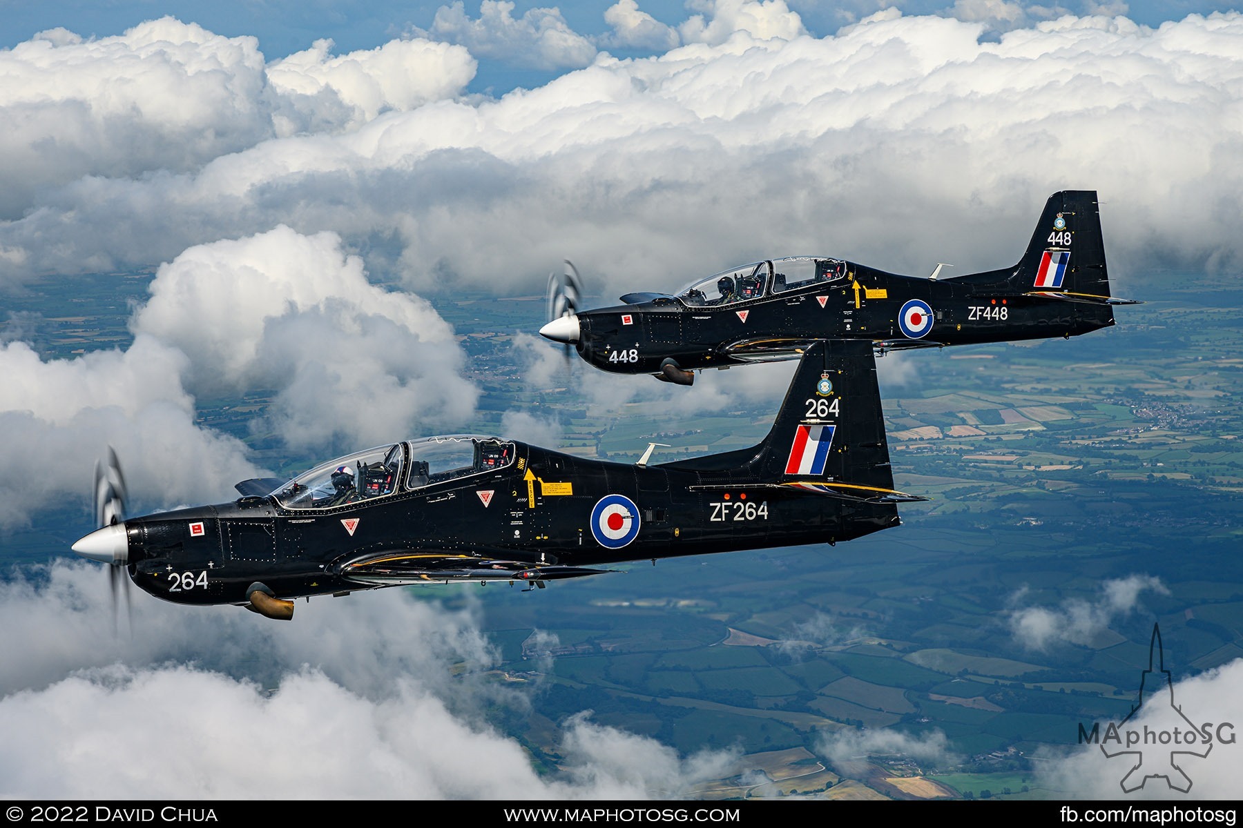 Pair of Royal Air Force Tucano T1