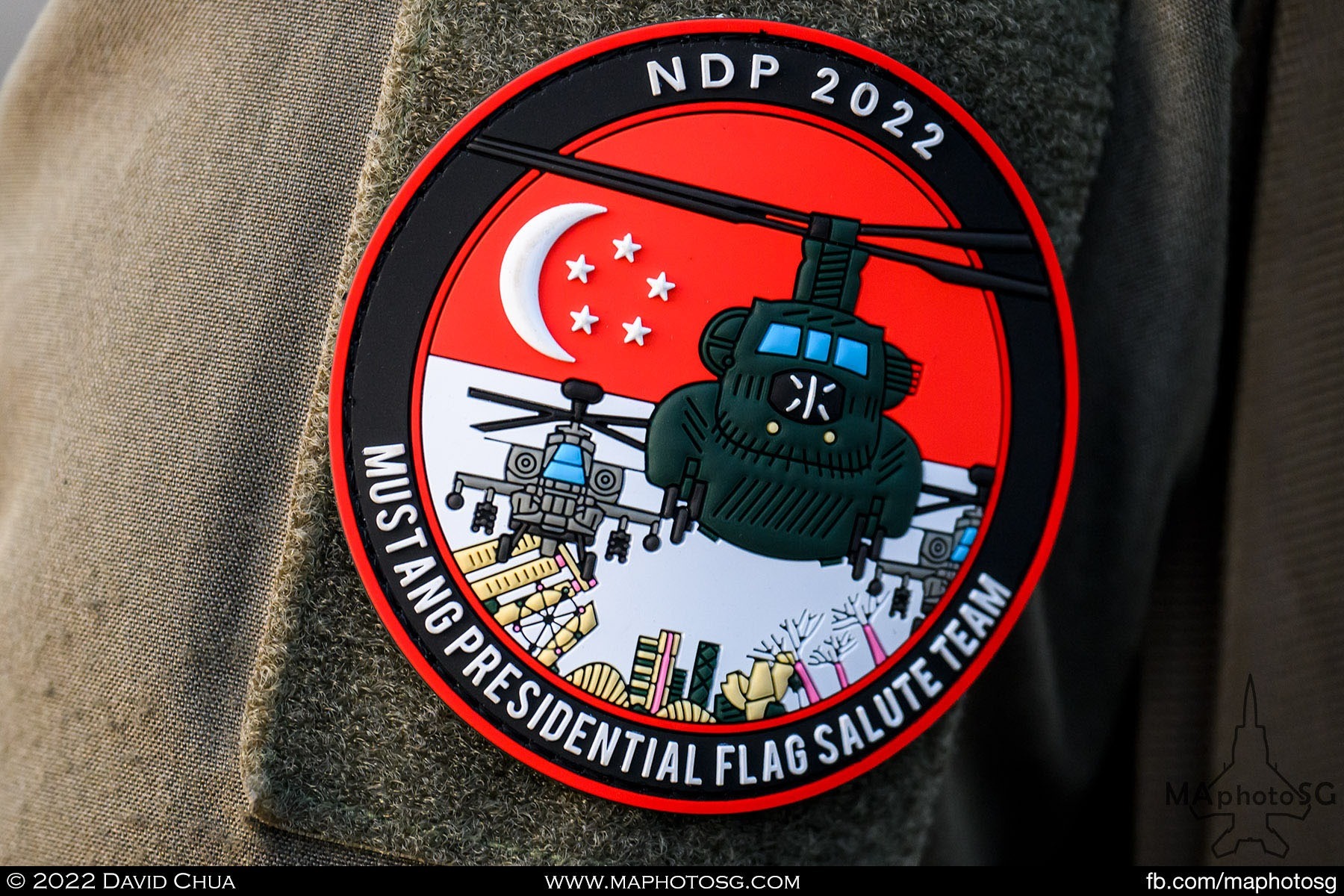 Aircew patch of the NDP 2022 Flag Salute Team