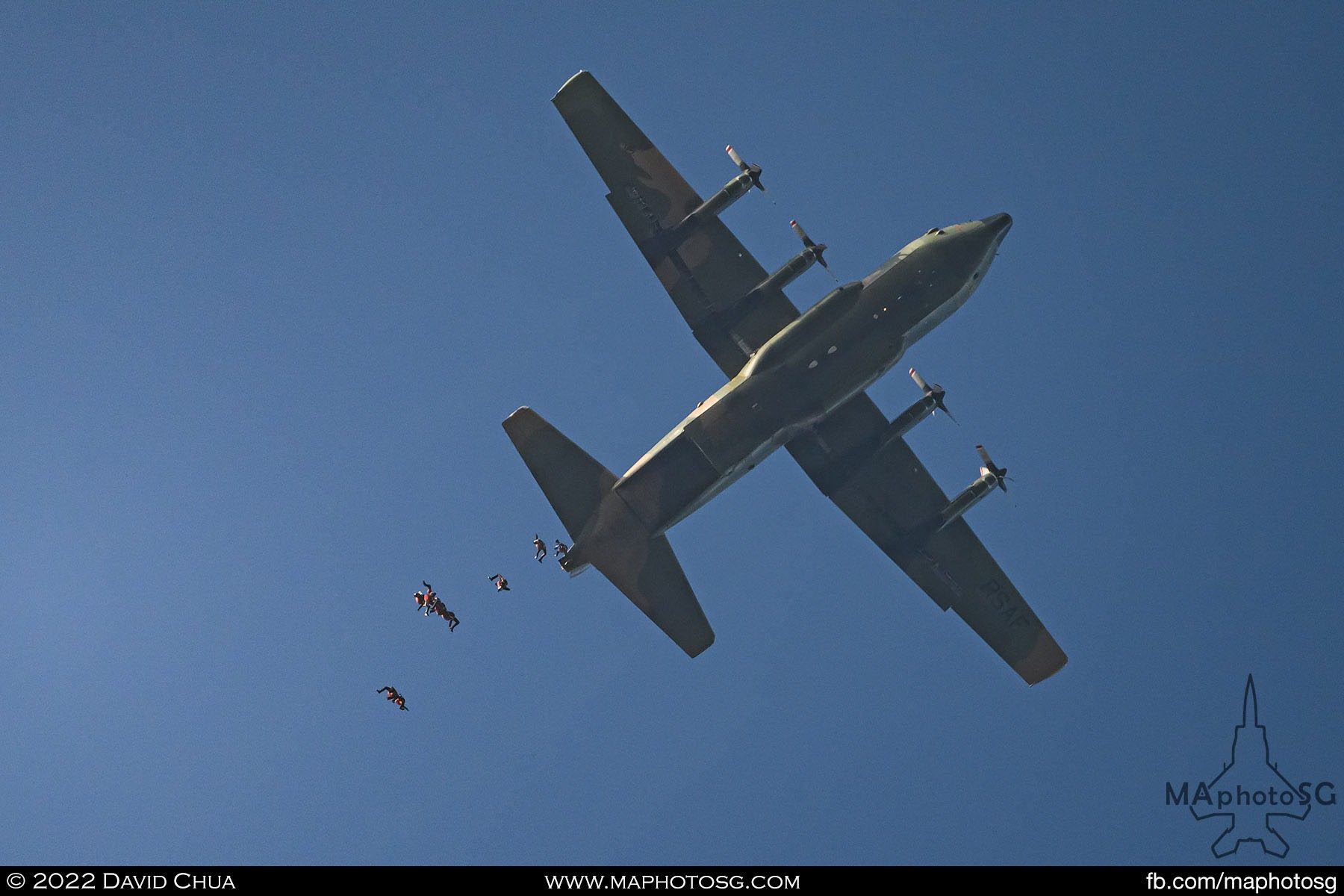 Red Lions jump from the C-130 Hercules