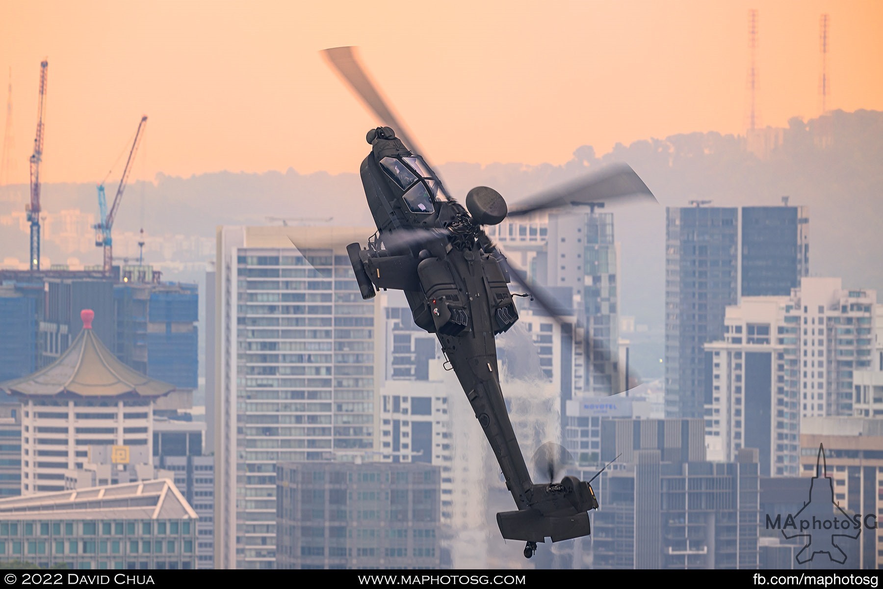 An Apache performs the vertical climb