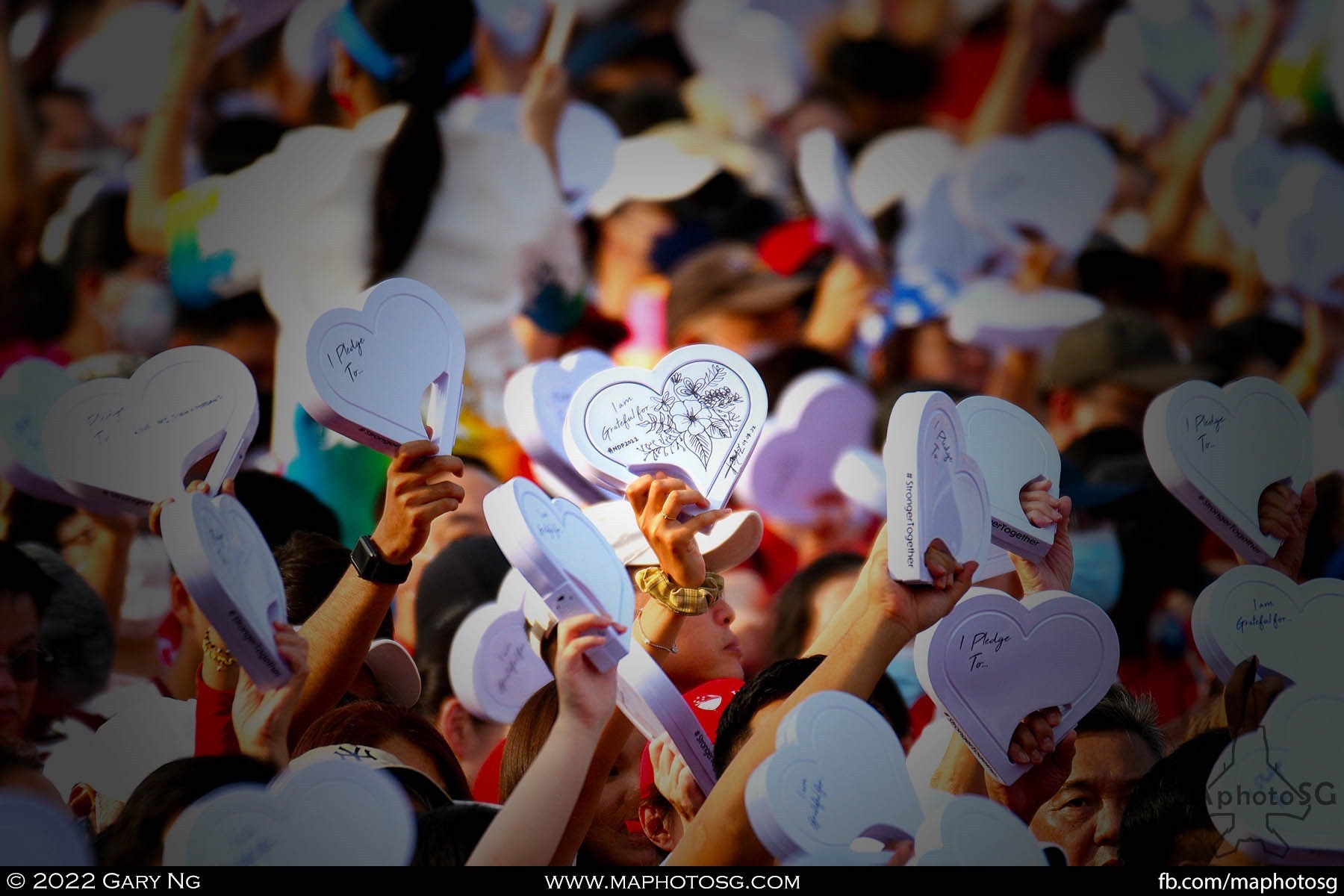 Message by an audience on the heart shaped drum from the goodie bag