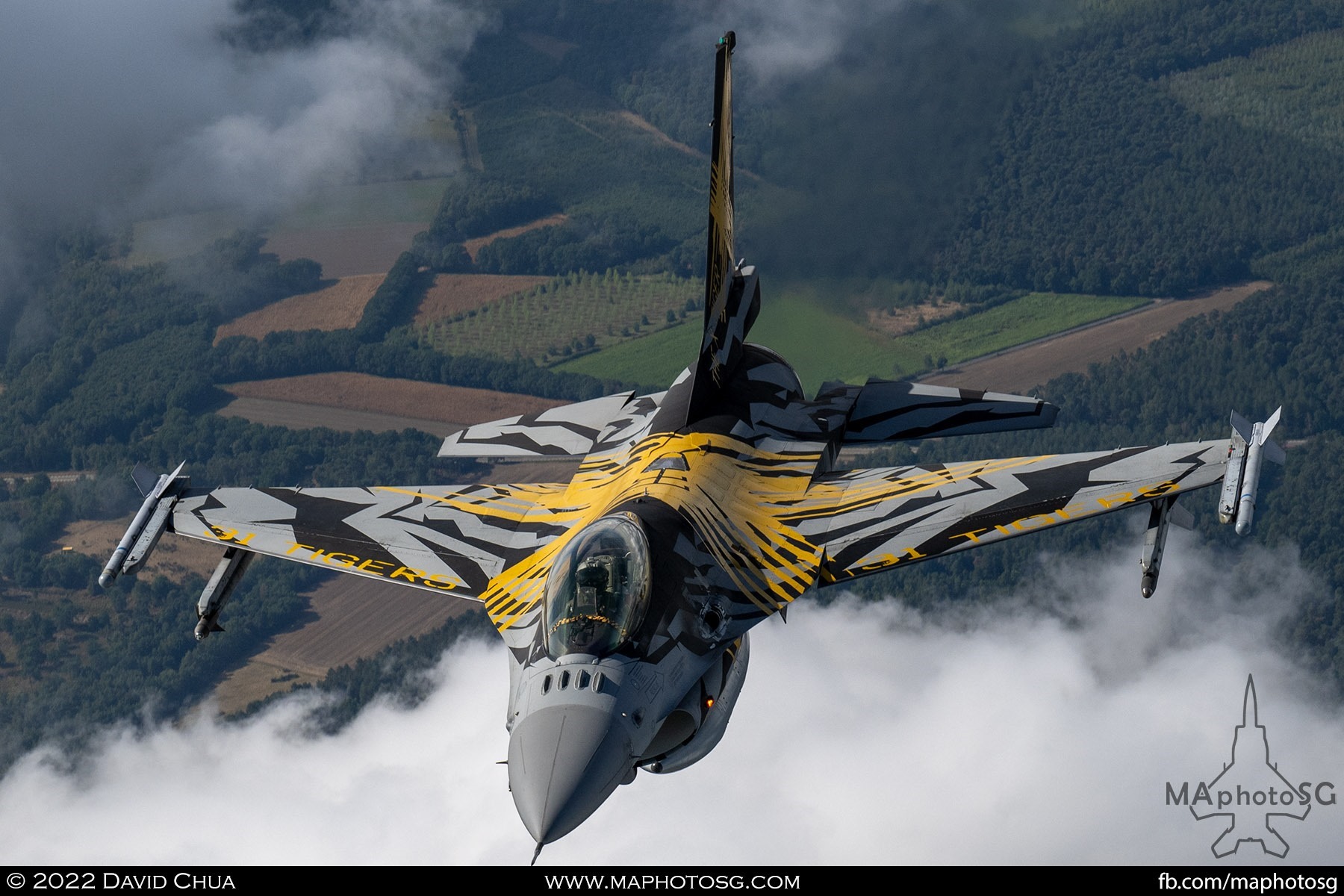 XTM X-Tiger, the special painted F-16 that celebrates 70 years of Belgian Air Component’s 31st Tiger Squadron