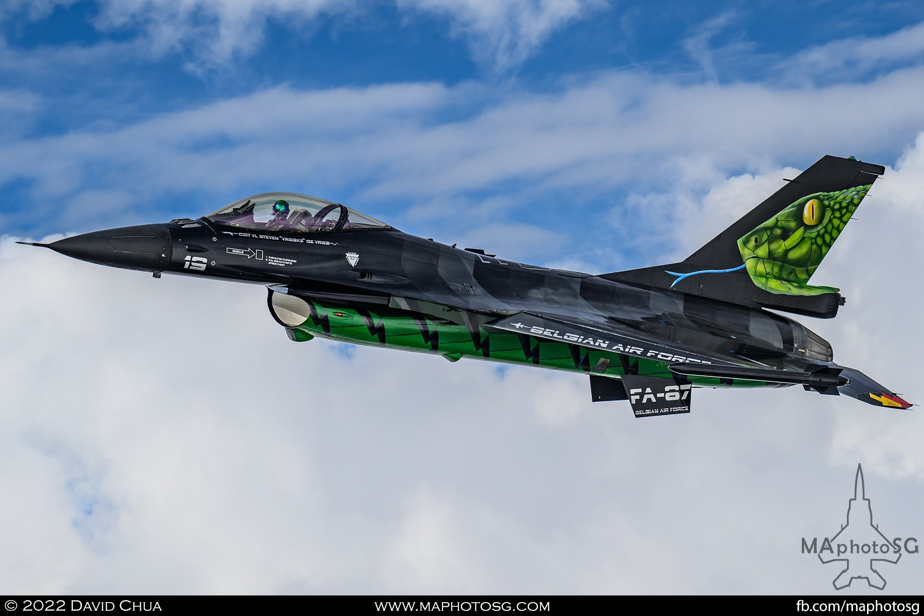 Belgium Air Force F-16 Solo Display Dream Viper