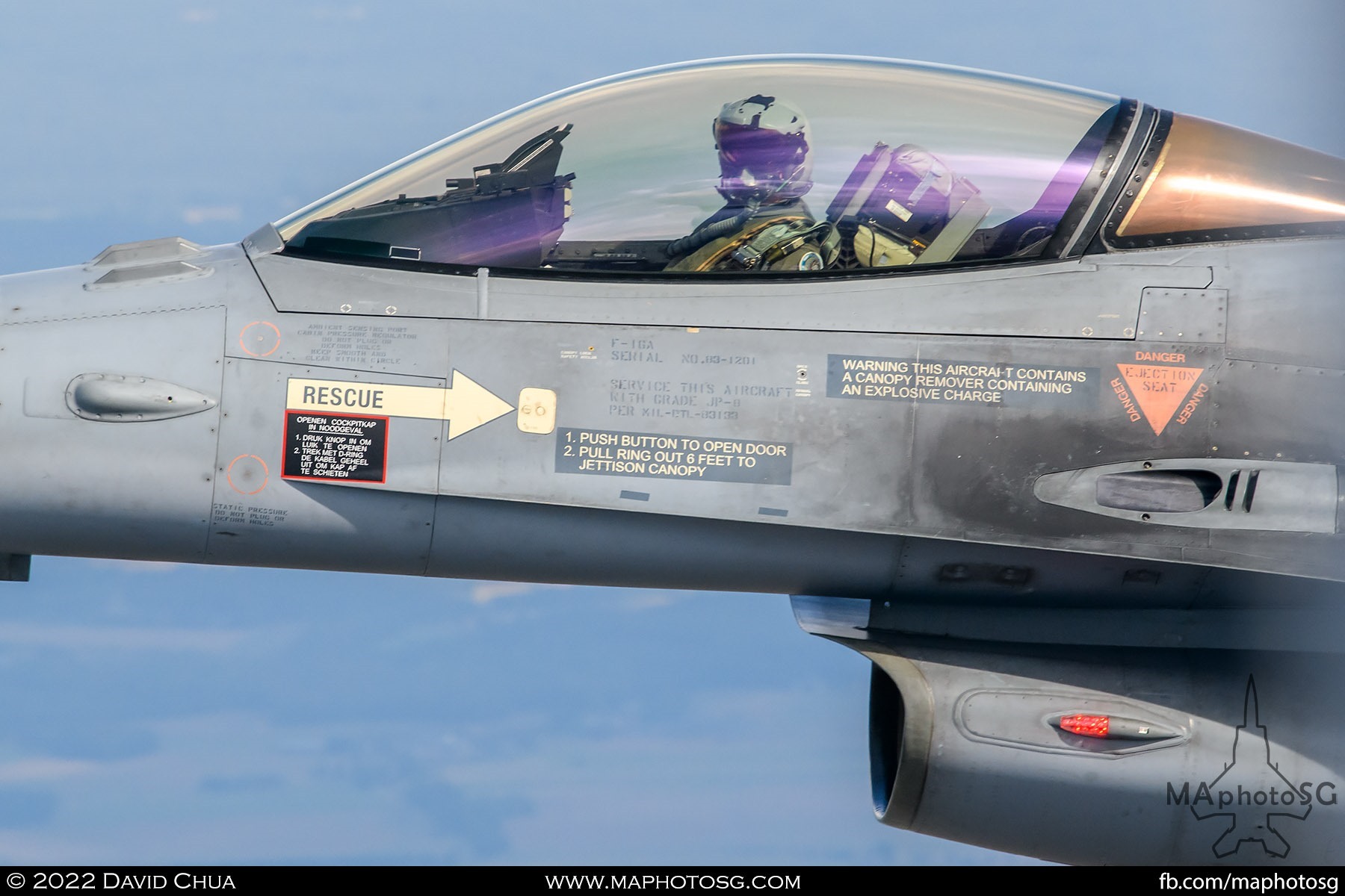 Pilot of the Royal Netherlands Air Force F-16AM