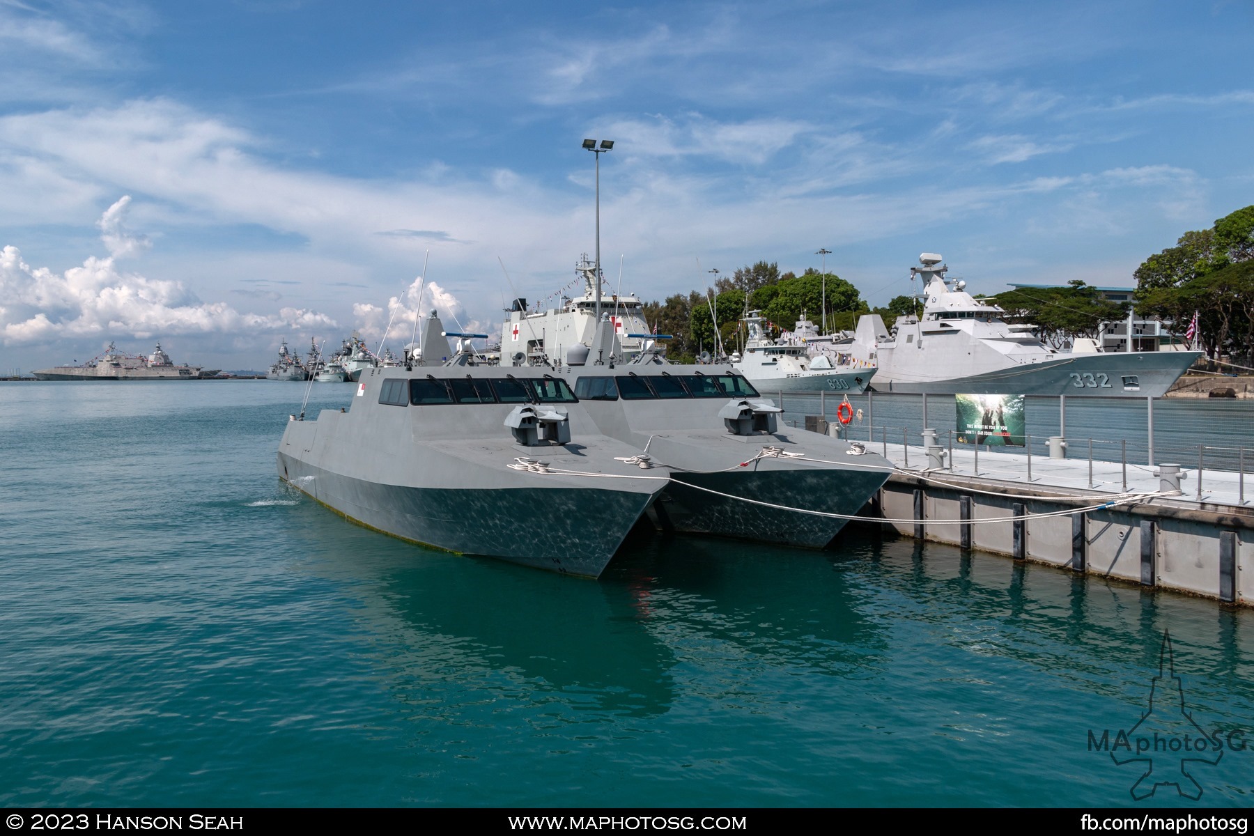 A pair of Republic of Singapore Navy Combatant Craft Large