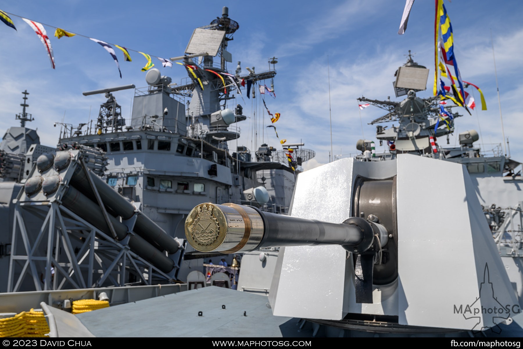 3.0-inch Otobreda naval gun of the INS Satpura