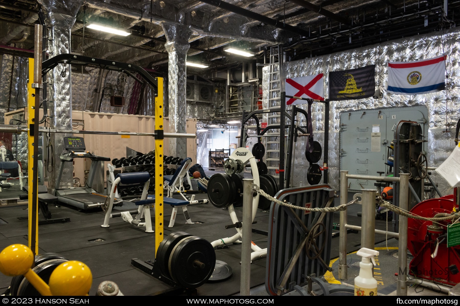 Gym in the USS Mobile (LCS-26)