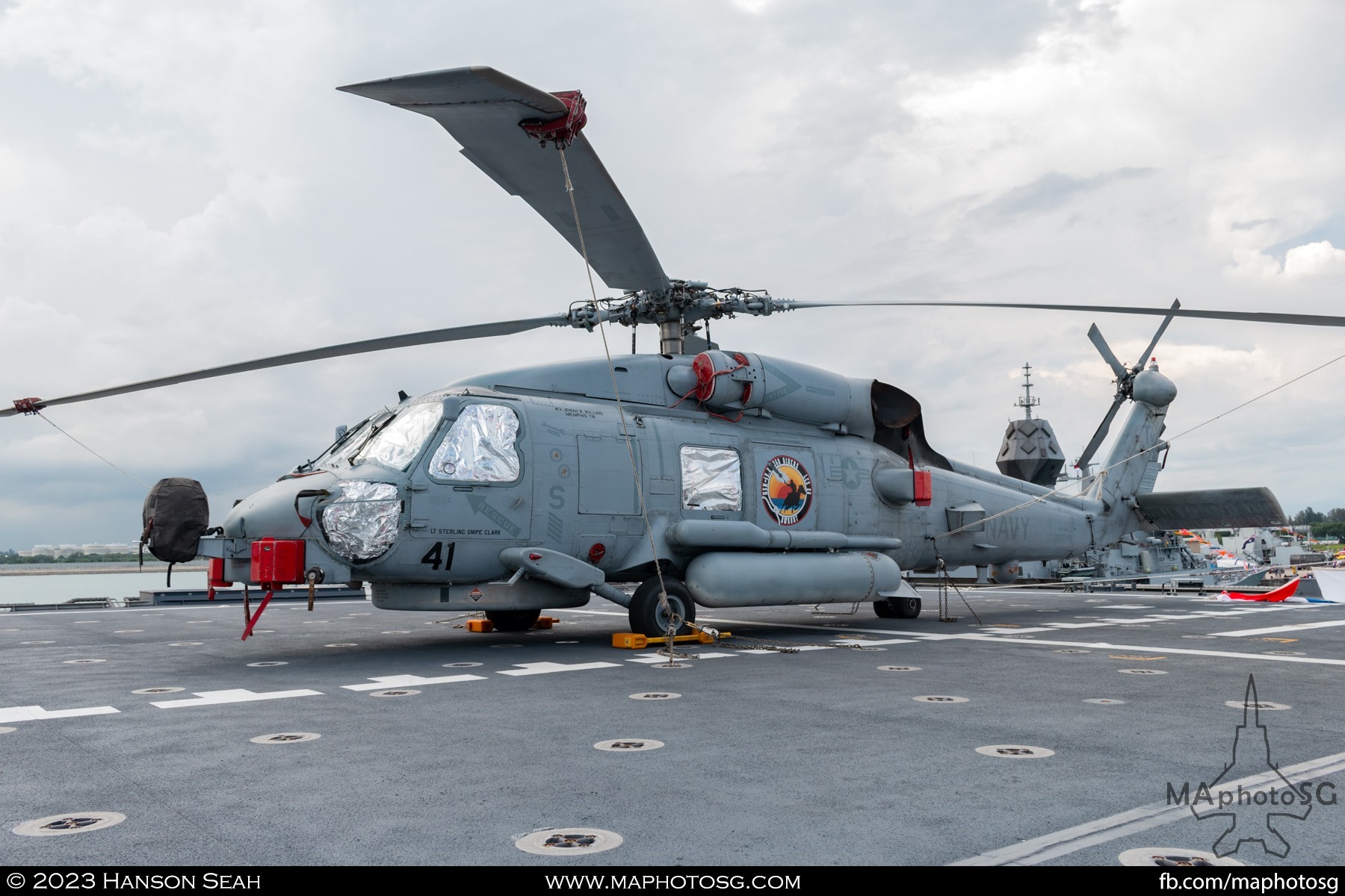 MH-60 Seahawk on board the USS Mobile (LCS-26)