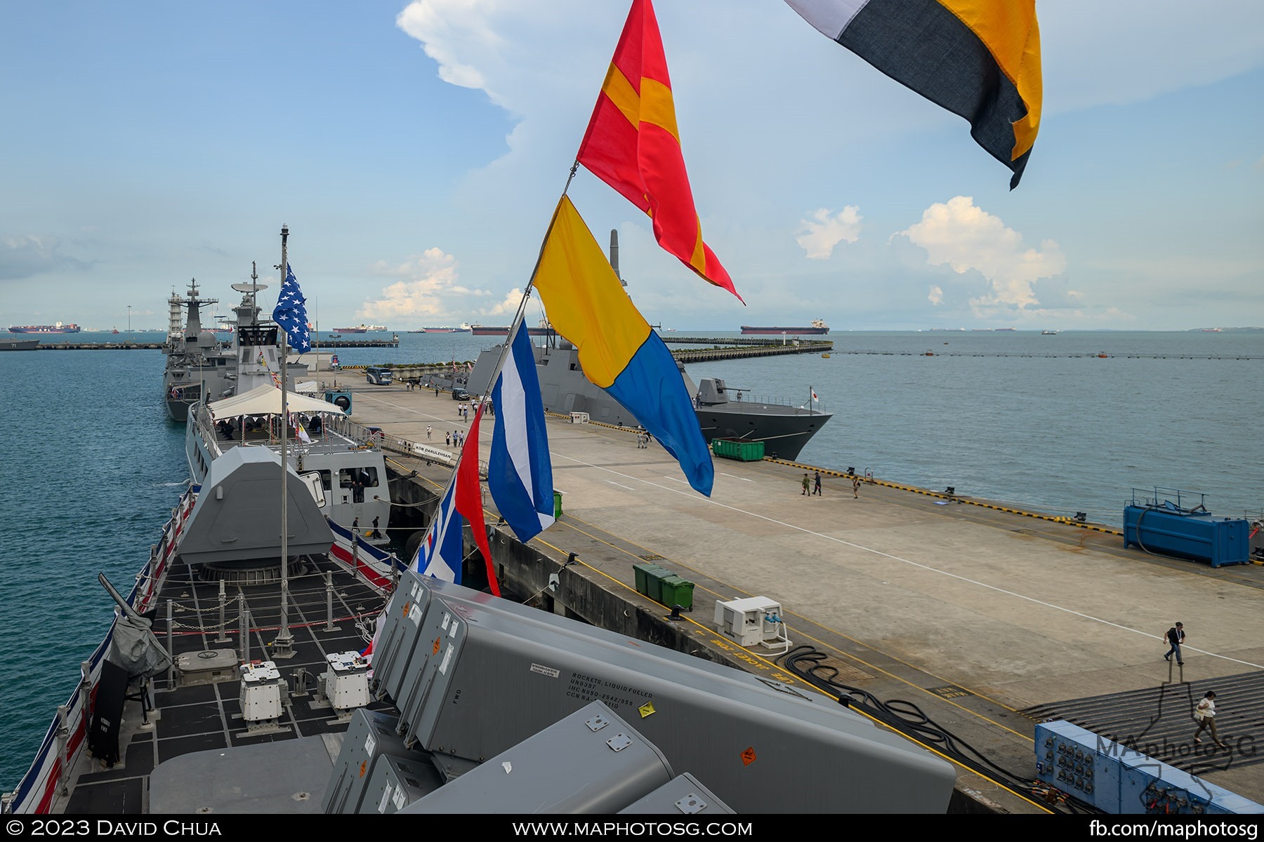 View from the bridge of USS Mobile (LCS 26)