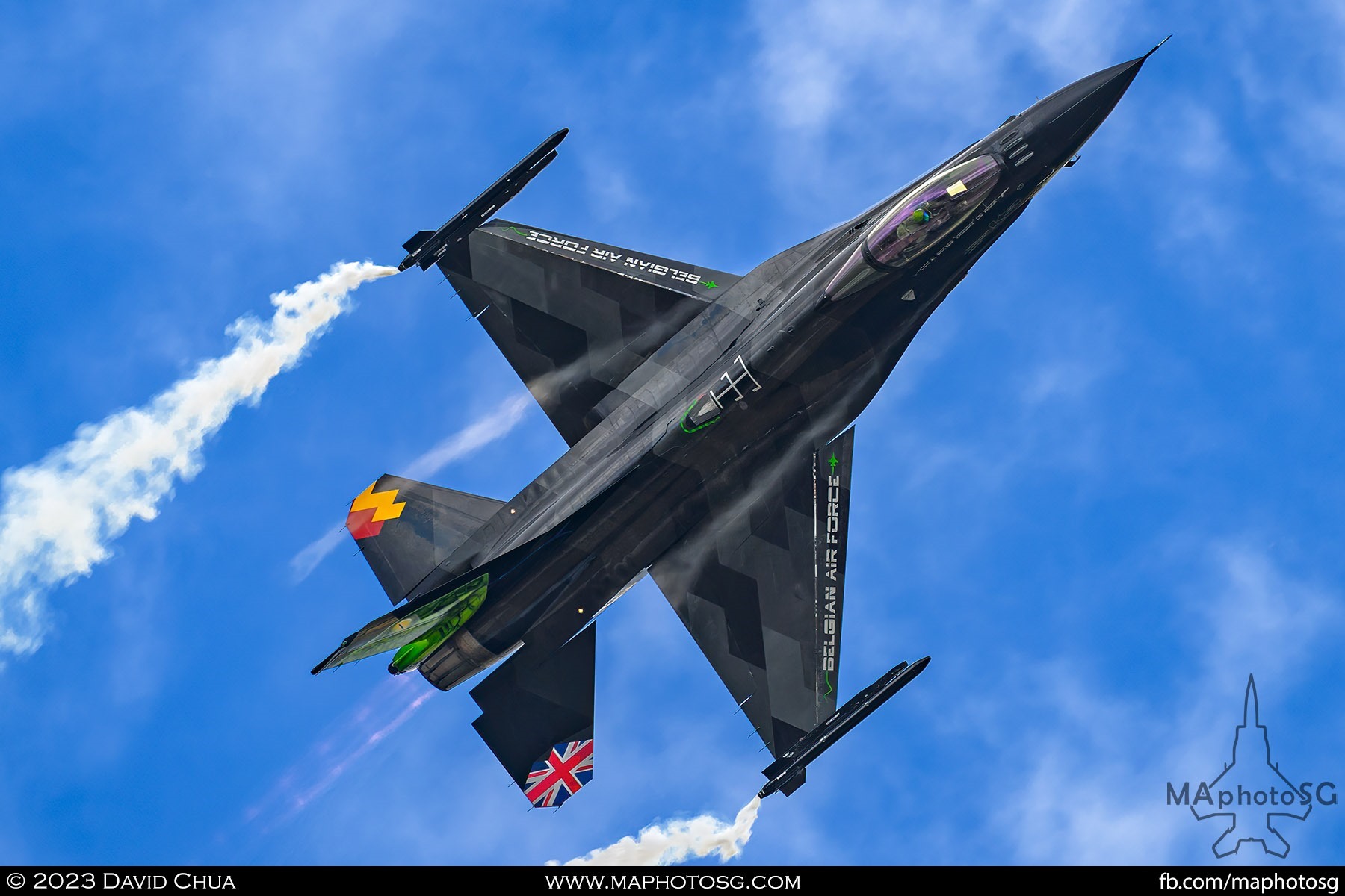 Belgian Air Component F-16 Solo Display