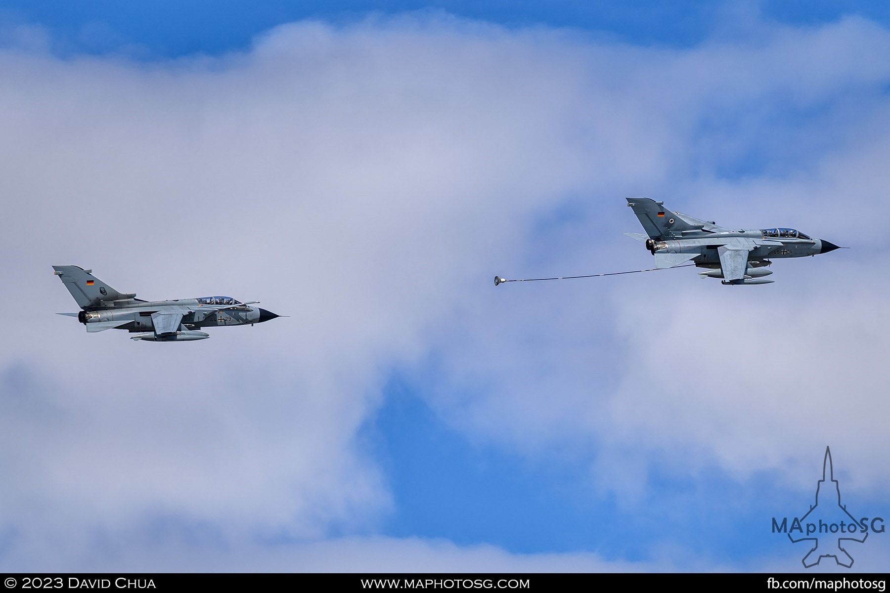 German Air Force Panavia Tornado buddy tankling another Tornado