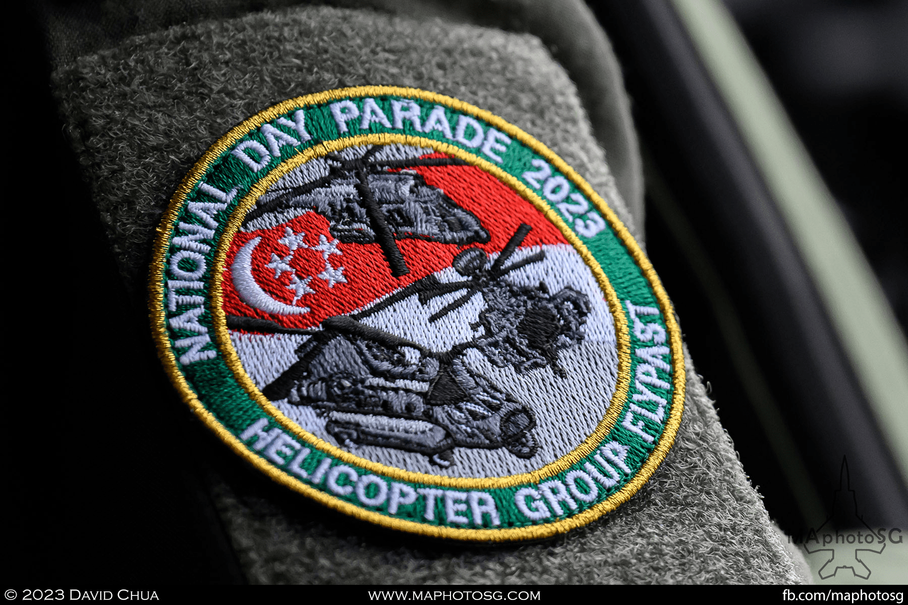 RSAF Helicopter Group Flypast patch worn by all the aircrews participating.