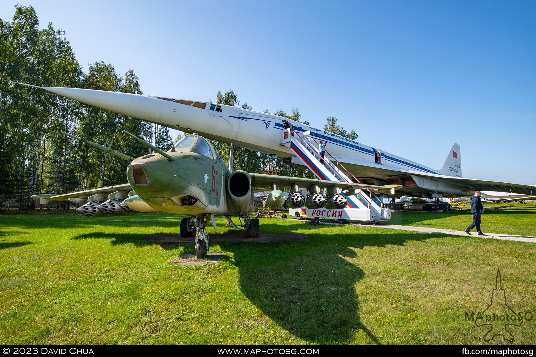 Sukhoi Su-25 and Tupolev Tu-144