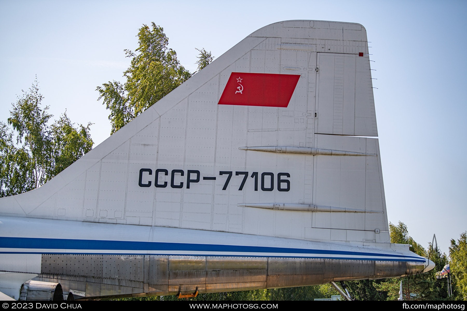 Tail of the Tupolev Tu-144 (CCCP-77106)