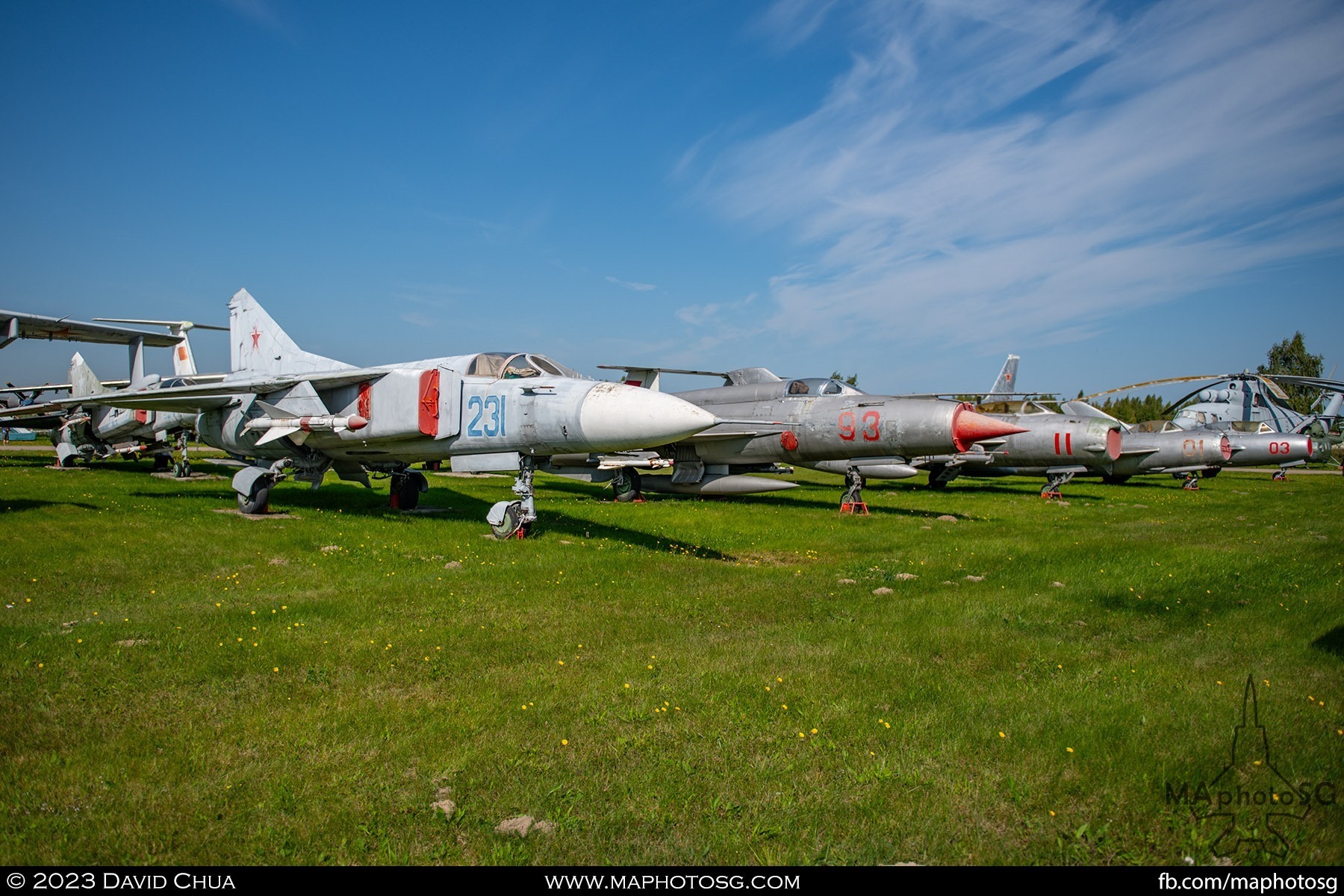 Family of Mikoyan MiGs. MiG-23, MiG-21, MiG-19, MiG-15, MiG-15UTI