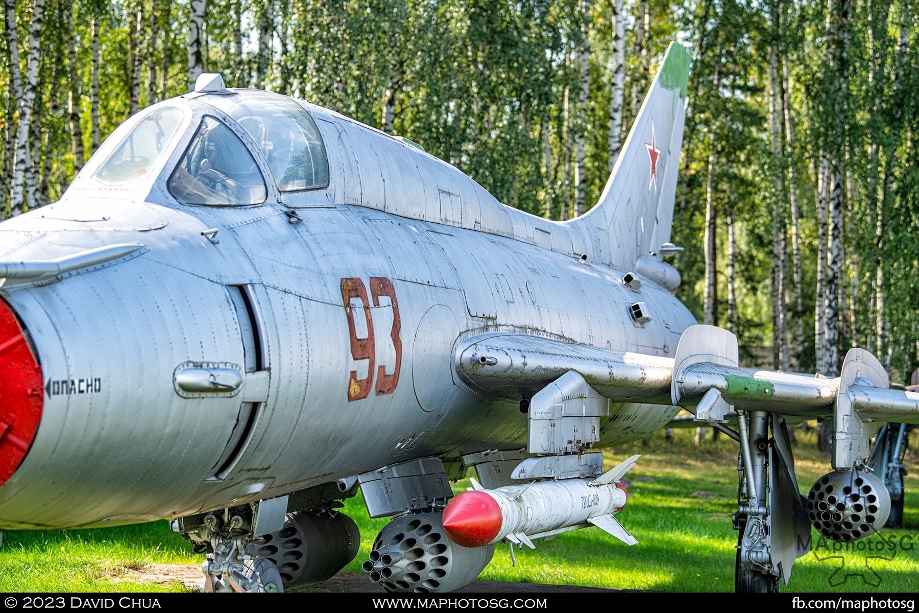 Sukhoi Su-17M3 with Kh-25 missile and rocket pods.