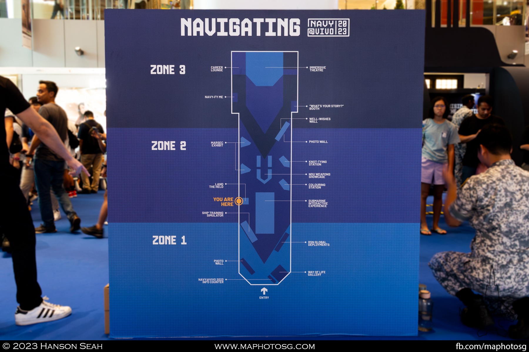 Map of the floor exhibition area