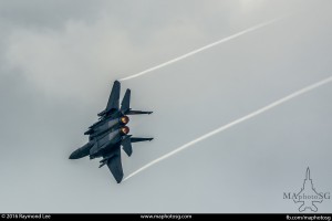 RSAF F-15SG in high G turn 