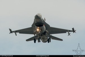 F-16C approaching for landing 